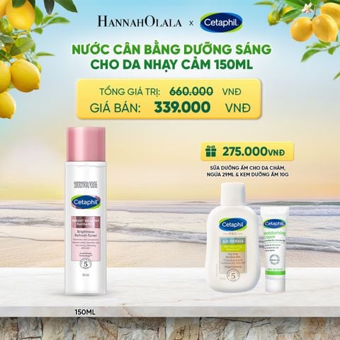  NƯỚC CÂN BẰNG LÀM SÁNG DỊU LÀNH CHO DA NHẠY CẢM CETAPHIL BRIGHT HEALTHY RADIANCE TONER 150ML DEAL 6: 