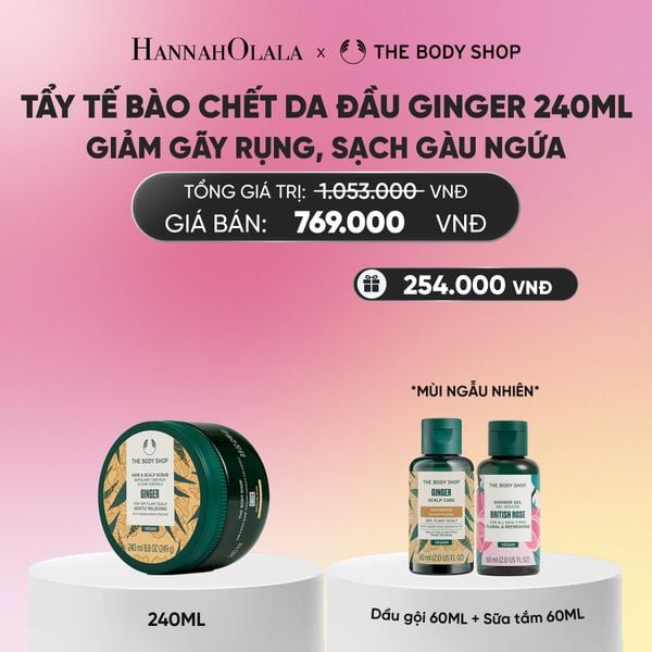  TẨY TẾ BÀO CHẾT DA ĐẦU ĐÁNH BAY GÀU NGỨA GINGER HAIR SCRUB 240ML 