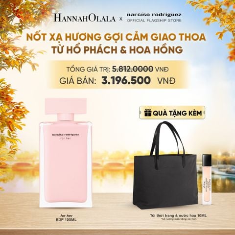  NƯỚC HOA NỮ NARCISO RODRIGUEZ FOR HER EAU DE PARFUM 100ML - DEAL 6 - E461 