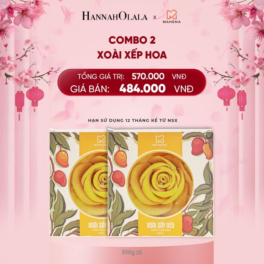  DEAL 6: COMBO 2 XOÀI XẾP HOA 500G 