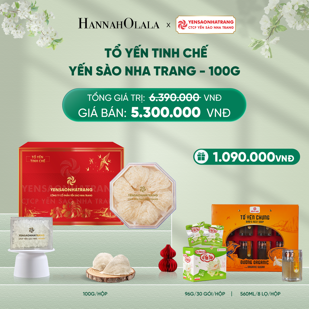  DEAL 6: TỔ YẾN TINH CHẾ YẾN SÀO NHA TRANG - 100G 