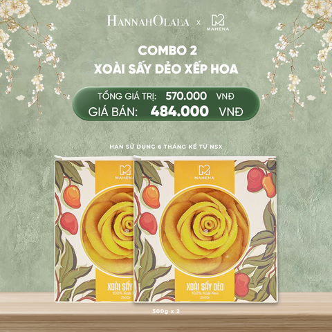  DEAL 6: COMBO 2 XOÀI XẾP HOA 500G 