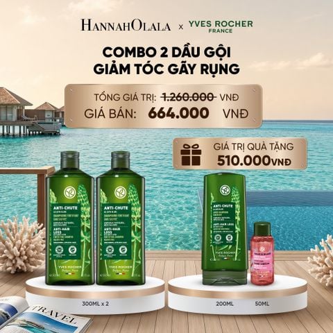  COMBO 2 DẦU GỘI GIẢM TÓC GÃY RỤNG TẶNG DẦU XẢ + MINI GIẤM XẢ TÓC BÓNG MƯỢT_ D546 