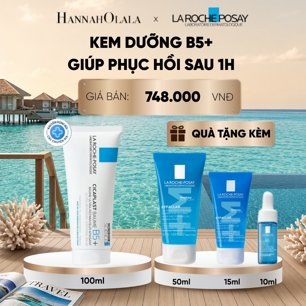  KEM DƯỠNG CICAPLAST BAUME B5+ GIÚP PHỤC HỒI SAU 1H 100ML DEAL 6: 