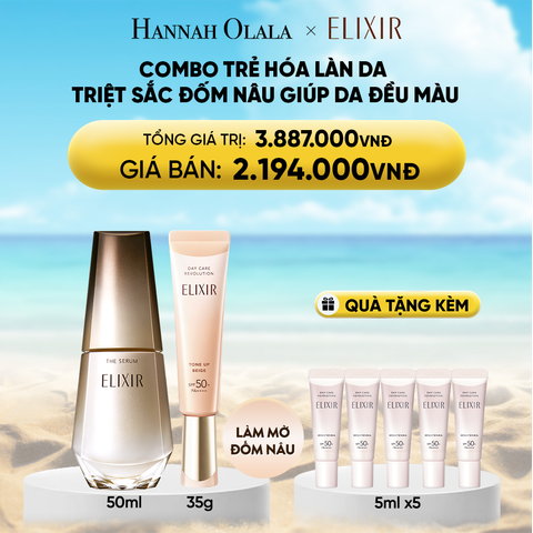  DEAL 6: COMBO SERUM KÍCH HOẠT TRẺ HÓA LÀN DA EIS THE SERUM AA 50ML VÀ [SẮC BE MỚI] SỮA CHỐNG NẮNG NÂNG TÔNG CHỐNG LÃO HÓA TRIỆT SẮC ĐỐM NÂU DAY CARE REVOLUTION TONE-UP PURE BEIGE 35G 