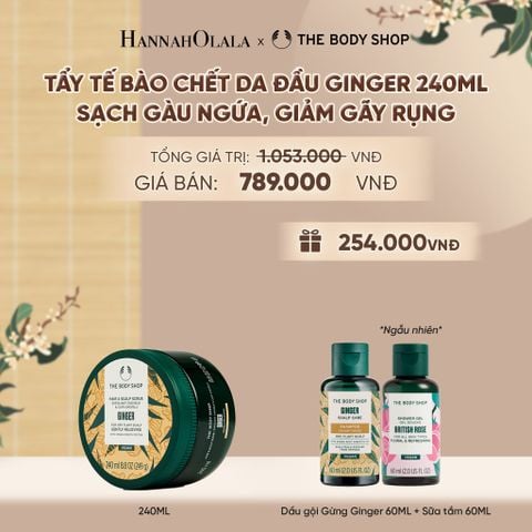  TẨY TẾ BÀO CHẾT DA ĐẦU ĐÁNH BAY GÀU NGỨA GINGER HAIR SCRUB 240ML - A2304 