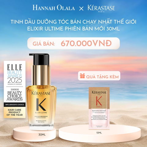  C869_DEAL 6: TINH DẦU DƯỠNG TÓC BÁN CHẠY NHẤT THẾ GIỚI ELIXIR ULTIME PHIÊN BẢN MỚI 30ML 