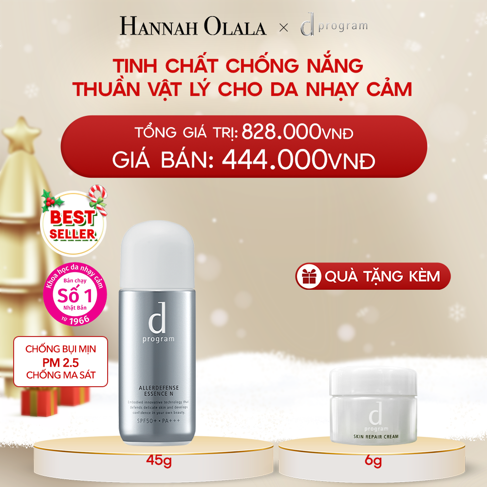  DEAL 6: TINH CHẤT CHỐNG NẮNG KIỀM DẦU AN TOÀN CHO DA NHẠY CẢM D PROGRAM ALLERDEFENSE ESSENSE 40ML 