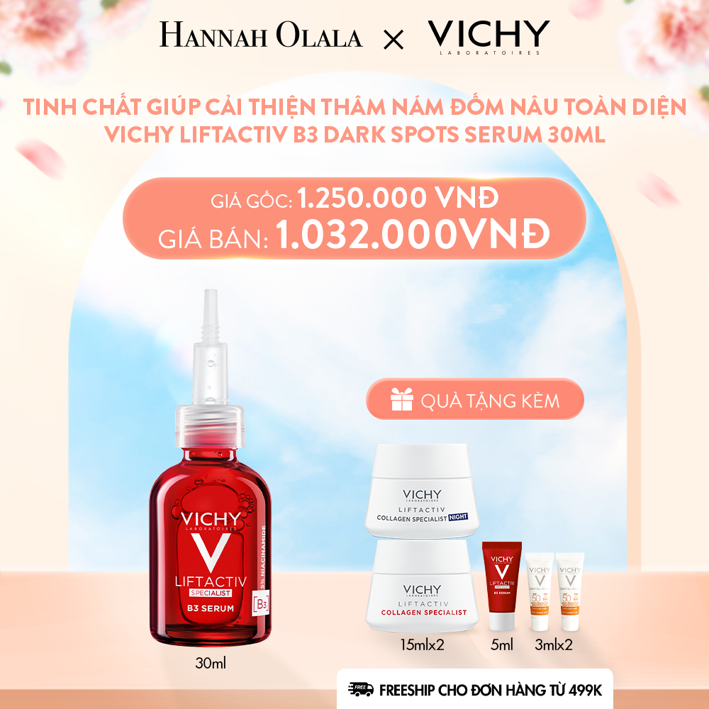  A912_DEAL 6 TINH CHẤT GIÚP CẢI THIỆN THÂM NÁM ĐỐM NÂU TOÀN DIỆN VICHY LIFTACTIV B3 DARK SPOTS SERUM 30ML 