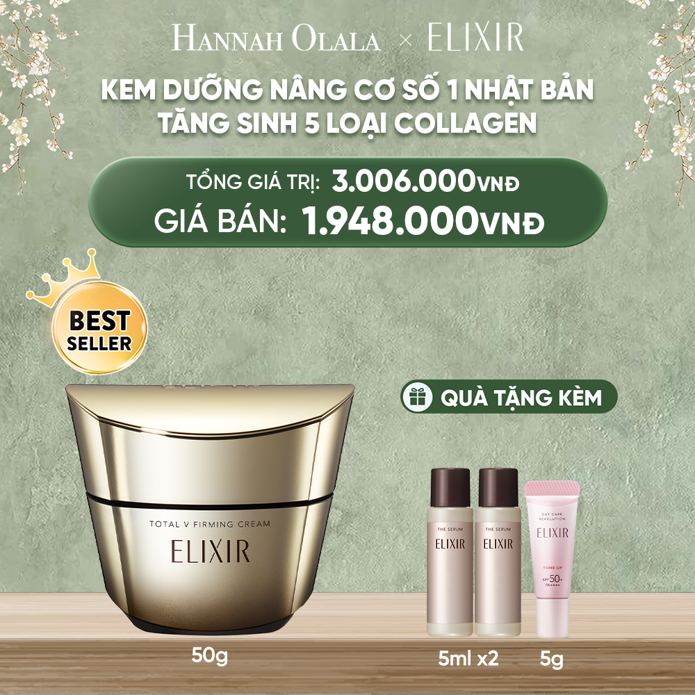  DEAL 6: KEM DƯỠNG CẢI THIỆN CHẢY XỆ NGĂN NGỪA LÃO HÓA ELIXIR TOTAL V FIRMING CREAM 50G 