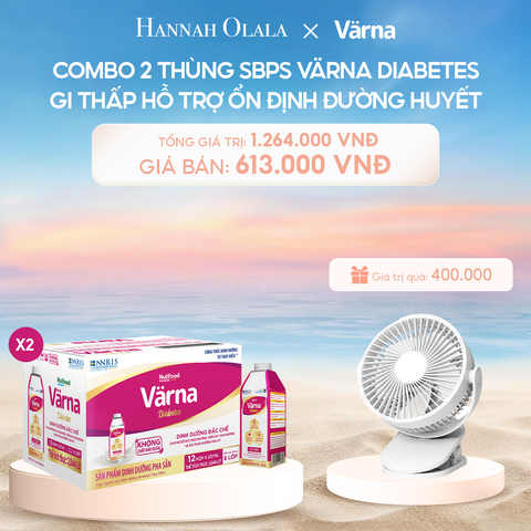  C688_DEAL 6: COMBO 2 THÙNG SỮA BỘT PHA SẴN VARNA DIABETES HỘP GIẤY (24 HỘP X 237ML) 
