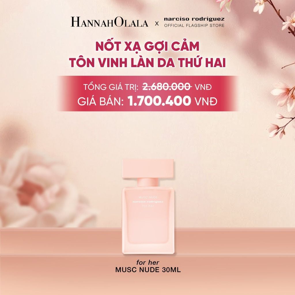  NƯỚC HOA NỮ NARCISO RODRIGUEZ MUSC NUDE EDP 30ML - DEAL 6 
