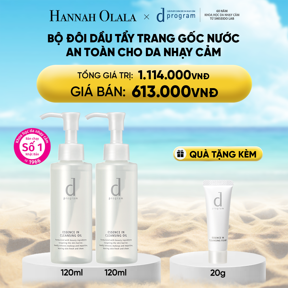 Bộ Đôi Dầu Tẩy Trang Dprogram Essence In Cleansing Oil 120ml