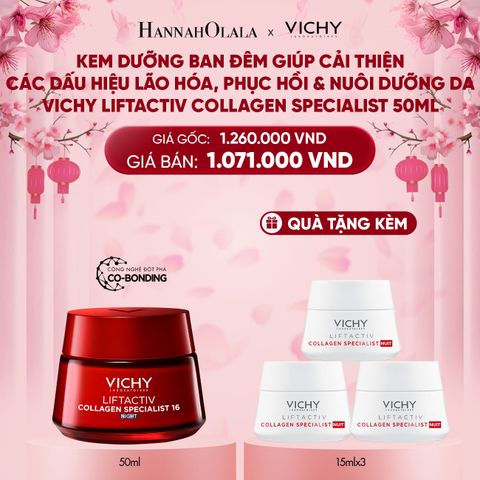  A39_DEAL 6 KEM DƯỠNG GIÚP SÁNG DA, MỜ THÂM NÁM BAN ĐÊM LIFTACTIV COLLAGEN SPECIALIST NIGHT 50ML 
