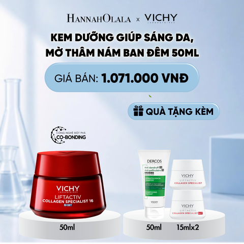  KEM DƯỠNG GIÚP SÁNG DA, MỜ THÂM NÁM BAN ĐÊM LIFTACTIV COLLAGEN SPECIALIST NIGHT 50ML DEAL 6 