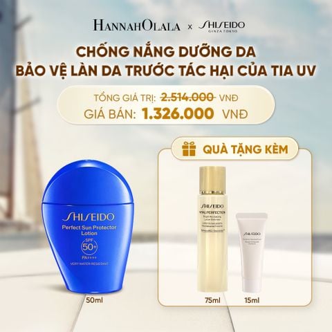  SỮA CHỐNG NẮNG DƯỠNG DA SHISEIDO GSC PERFECT SUN PROTECTOR LOTION SPF50+ 50ML - DEAL 2 