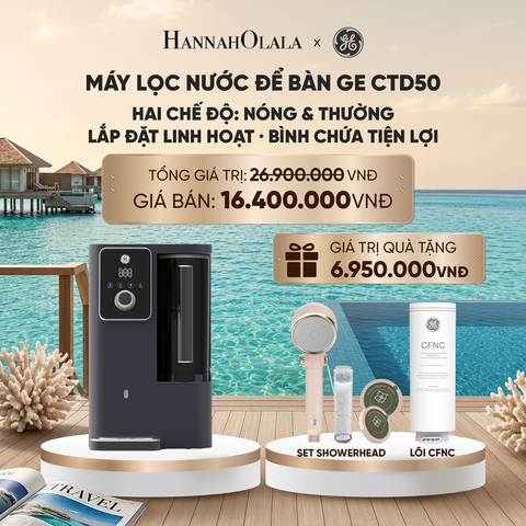  [FLASHSALE] MÁY LỌC NƯỚC ĐỂ BÀN GE CTD50 - HAI CHẾ ĐỘ: NÓNG & THƯỜNG · LẮP ĐẶT LINH HOẠT · BÌNH CHỨA TIỆN LỢI - DEAL 6 