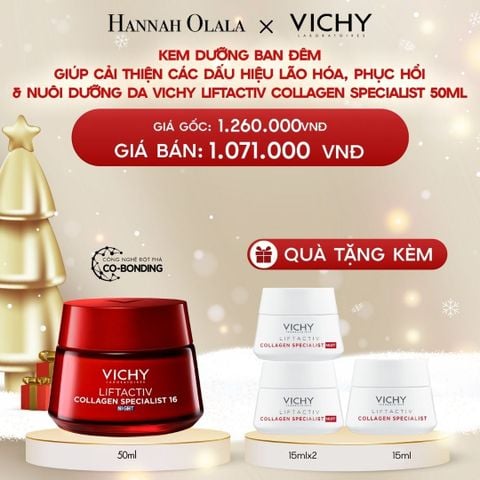  A979_DEAL 6 KEM DƯỠNG GIÚP SÁNG DA, MỜ THÂM NÁM BAN ĐÊM LIFTACTIV COLLAGEN SPECIALIST NIGHT 50ML 