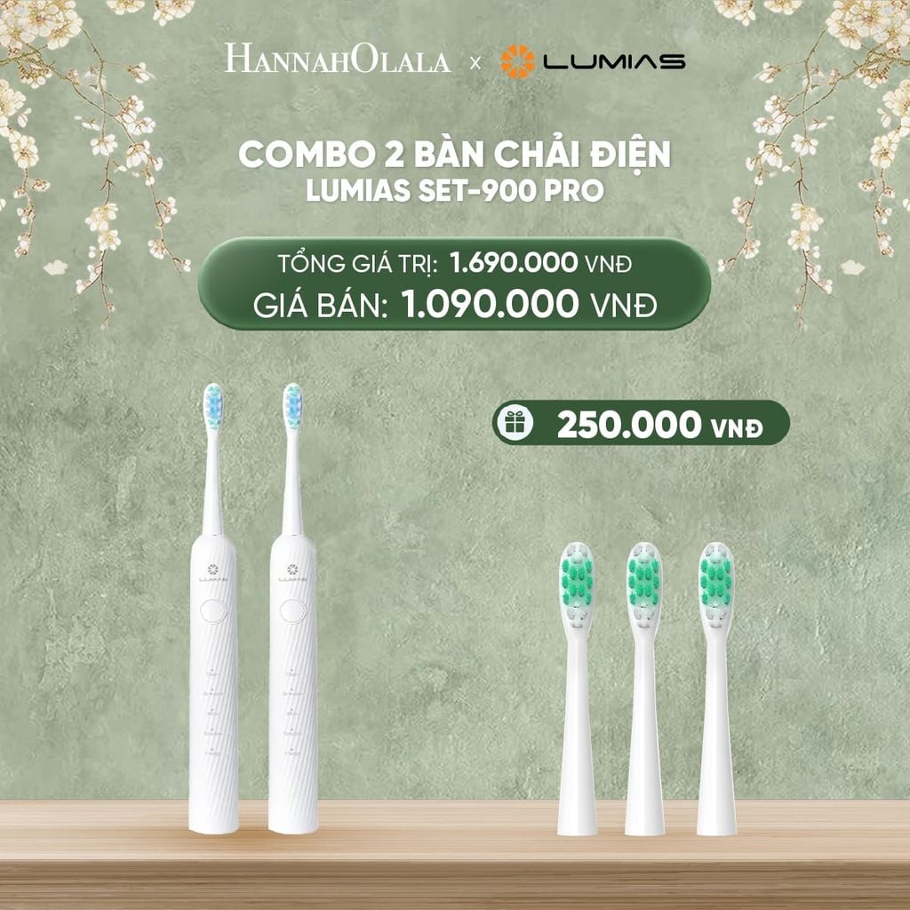  DEAL 6: BÀN CHẢI ĐIỆN LUMIAS SET-900 PRO 