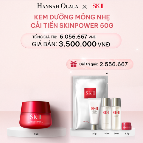  E256_DEAL 6: KEM DƯỠNG MỎNG NHẸ CẢI TIẾN SKINPOWER 50G 