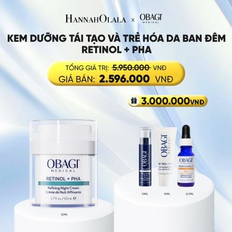  KEM DƯỠNG TÁI TẠO VÀ TRẺ HÓA DA BAN ĐÊM RETINOL + PHA 50ML - DEAL 06 