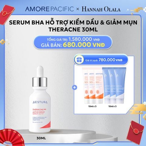  D6_DEAL 6: DƯỠNG CHẤT ZINC-BHA CẢI THIỆN 5 VẤN ĐỀ CỦA DA DẦU MỤN TRONG 7 NGÀY THERACNE365 ACTIVE SERUM 30ML 