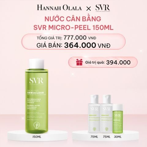  DEAL 06: NƯỚC CÂN BẰNG CHO DA DẦU MỤN SVR MICRO-PEEL 150ML 