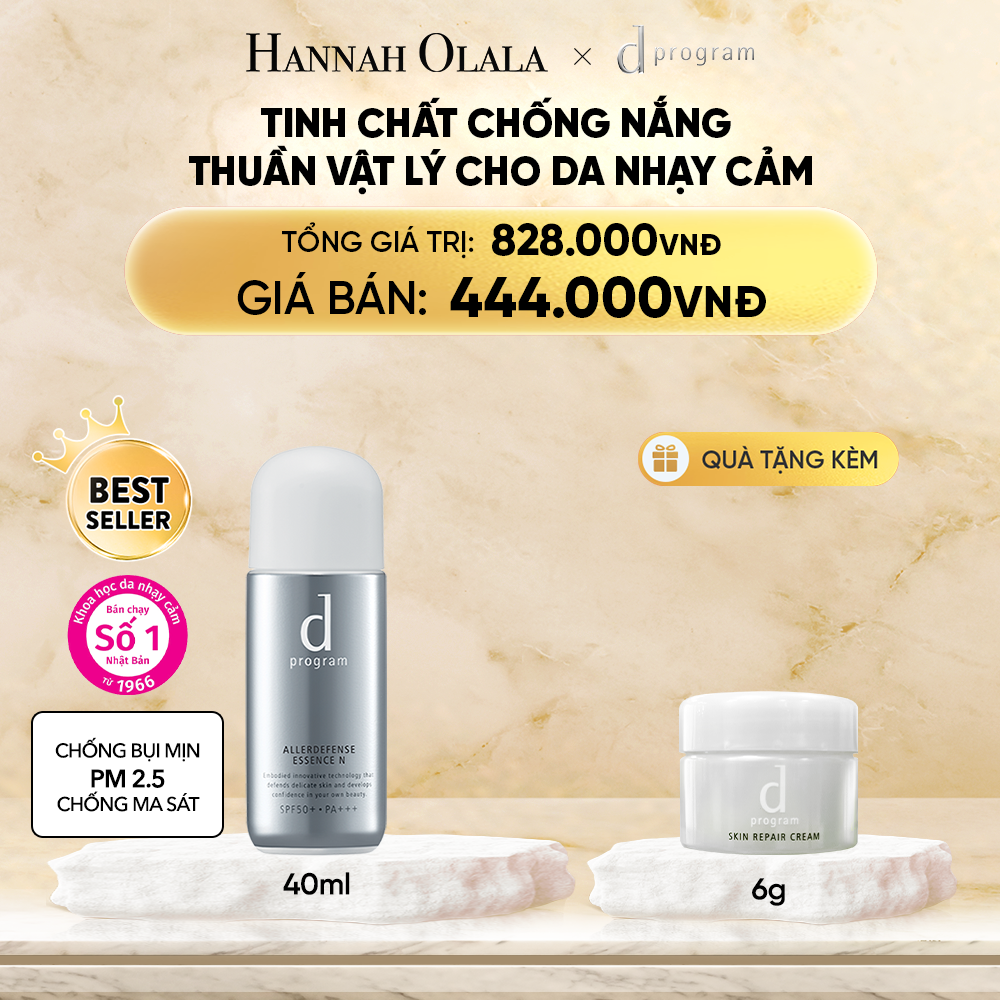  DEAL 4: TINH CHẤT CHỐNG NẮNG KIỀM DẦU AN TOÀN CHO DA NHẠY CẢM D PROGRAM ALLERDEFENSE ESSENSE 40ML 