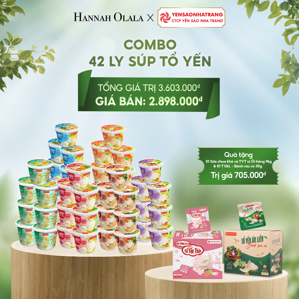  E108_DEAL 6: COMBO 42 LY SÚP TỔ YẾN 