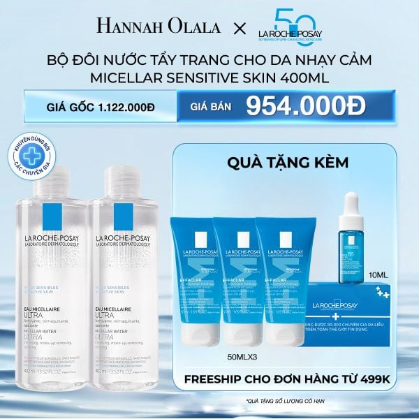  M27_DEAL 1: BỘ ĐÔI NƯỚC TẨY TRANG CHO DA NHẠY CẢM MICELLAR SENSITIVE SKIN 400ML 