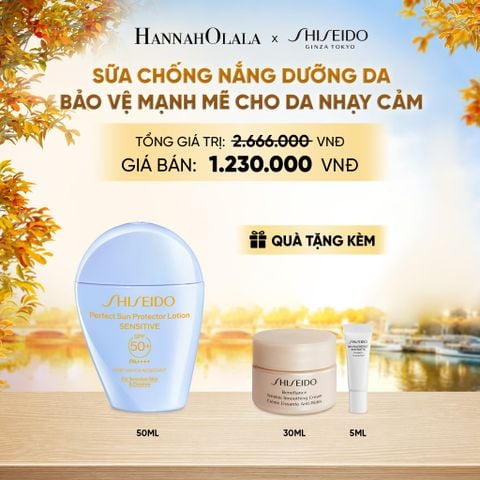  SỮA CHỐNG NẮNG CHO DA NHẠY CẢM SHISEIDO GSC PERFECT SUN PROTECTOR LOTION SENSITIVE SPF50+ 50ML - DEAL 06 - E438 