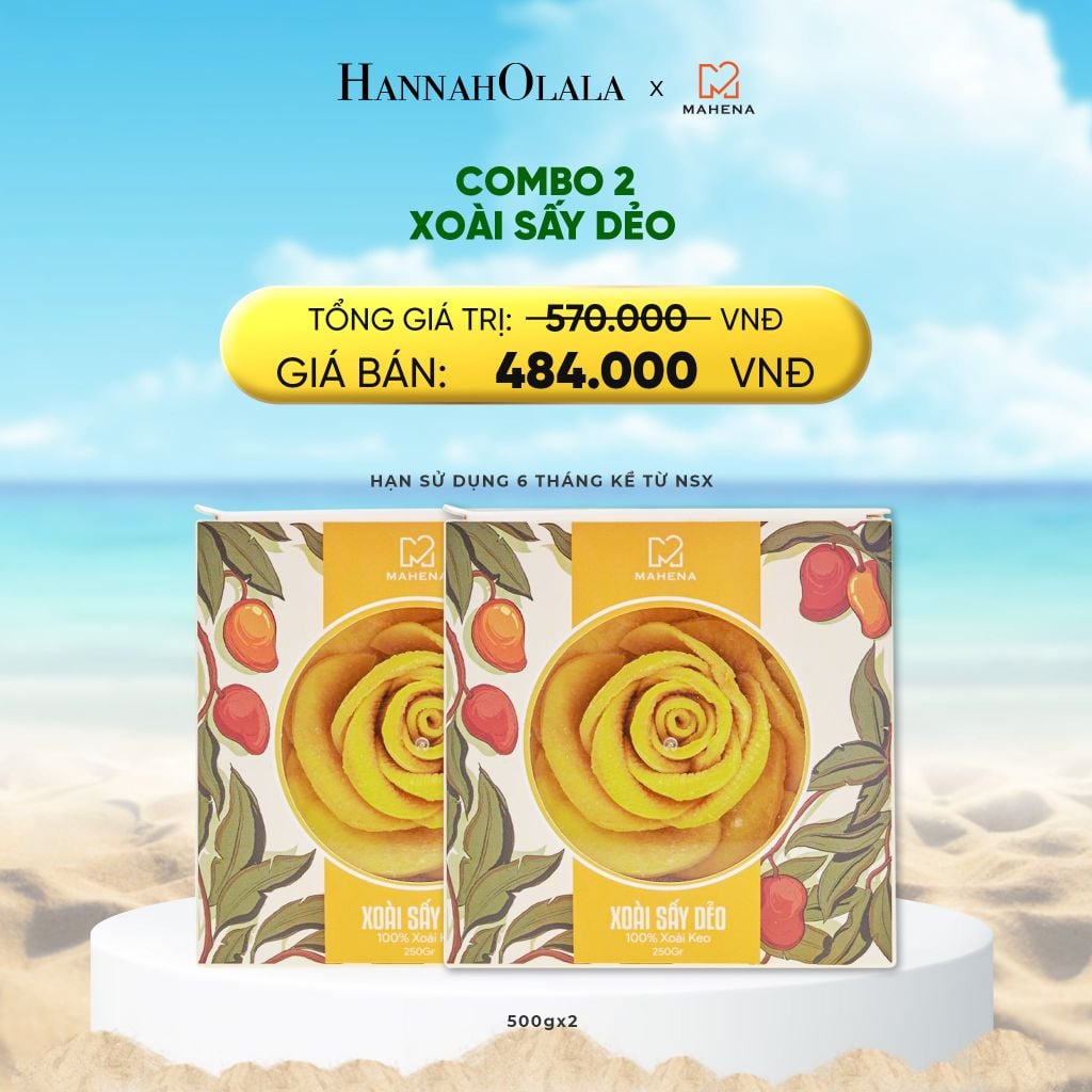  DEAL 6: COMBO 2 XOÀI XẾP HOA 500G 
