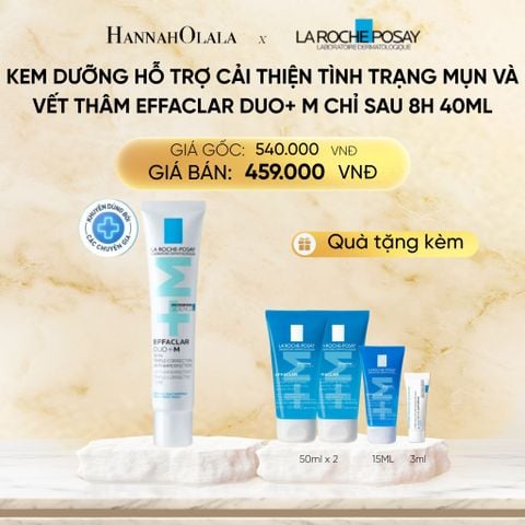  DEAL 6: KEM DƯỠNG HỖ TRỢ CẢI THIỆN TÌNH TRẠNG MỤN VÀ VẾT THÂM EFFACLAR DUO+ M CHỈ SAU 8H 40ML 