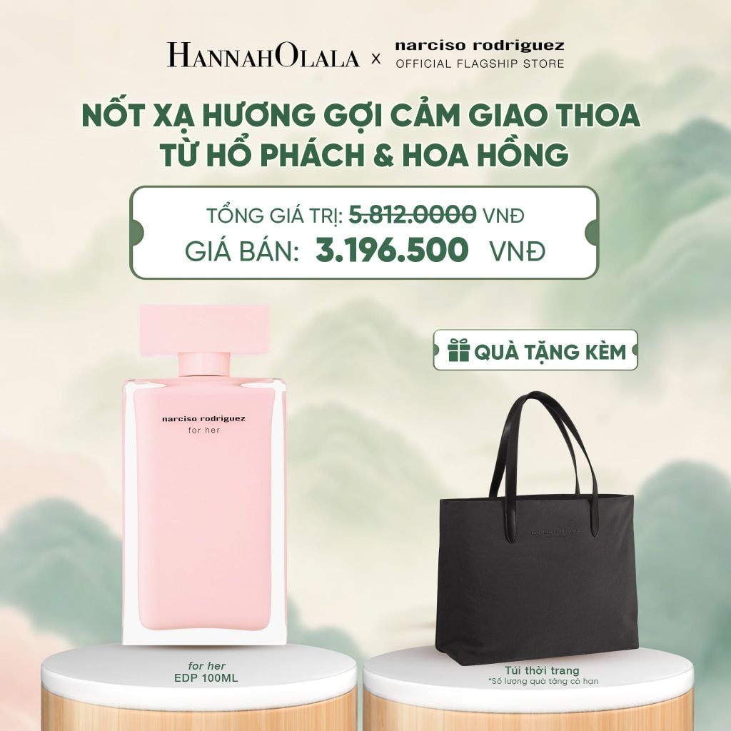  NƯỚC HOA NỮ NARCISO RODRIGUEZ FOR HER EAU DE PARFUM 100ML - DEAL 6 - A1265 