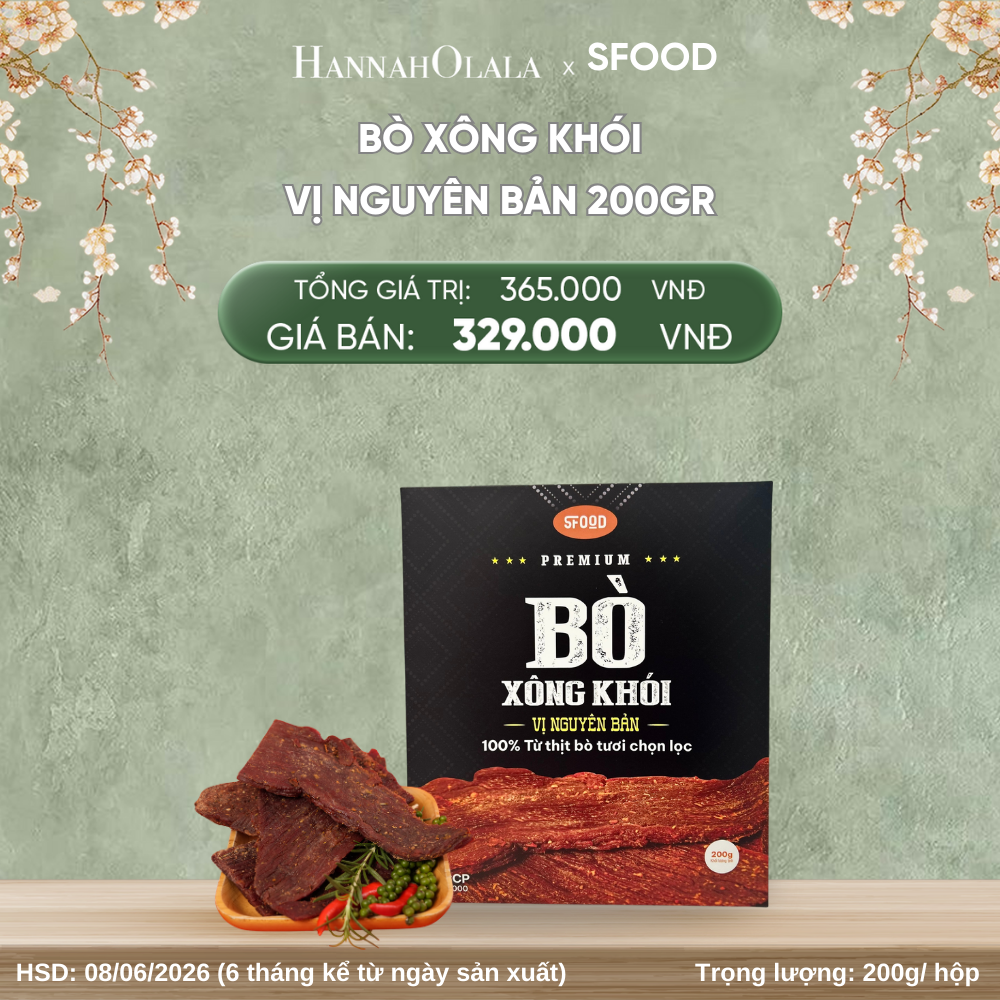  DEAL 06: BÒ XÔNG KHÓI – VỊ NGUYÊN BẢN 200G 