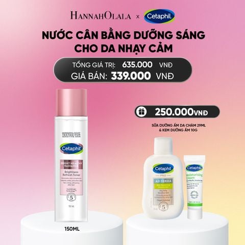  DEAL 6: NƯỚC CÂN BẰNG LÀM SÁNG DỊU LÀNH CHO DA NHẠY CẢM CETAPHIL BRIGHT HEALTHY RADIANCE TONER 150ML_A1938 