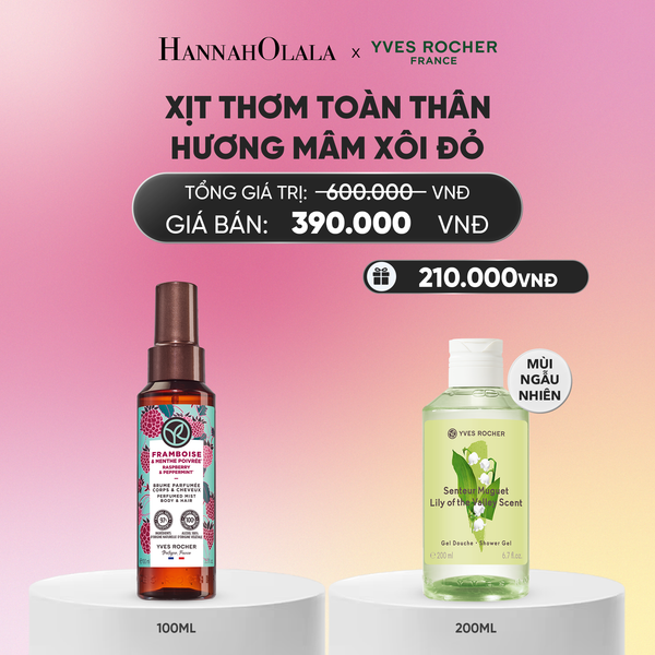  XỊT THƠM TOÀN THÂN HƯƠNG MÂM XÔI ĐỎ TẶNG SỮA TẮM NƯỚC HOA MÙI NGẪU NHIÊN_A56 