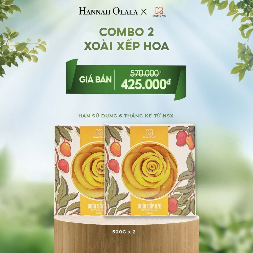  E35_DEAL 6: COMBO 2 XOÀI XẾP HOA 500G 