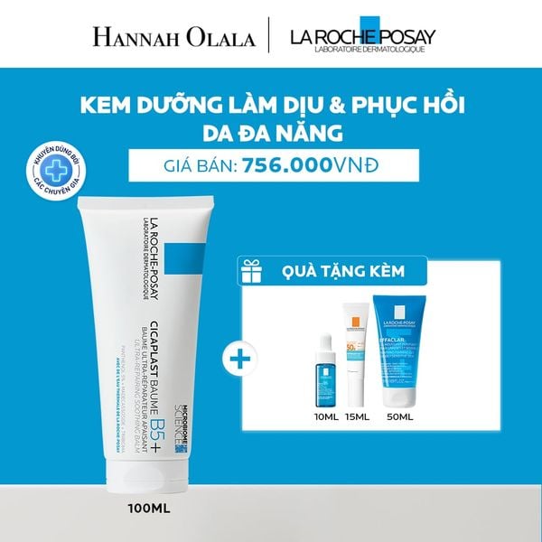  KEM DƯỠNG ẨM & PHỤC HỒI ĐA NĂNG LA ROCHE-POSAY CICAPLAST BAUME B5+ GIÚP PHỤC HỒI DA SAU 1 LẦN SỬ DỤNG - PHIÊN BẢN 100ML - A16 