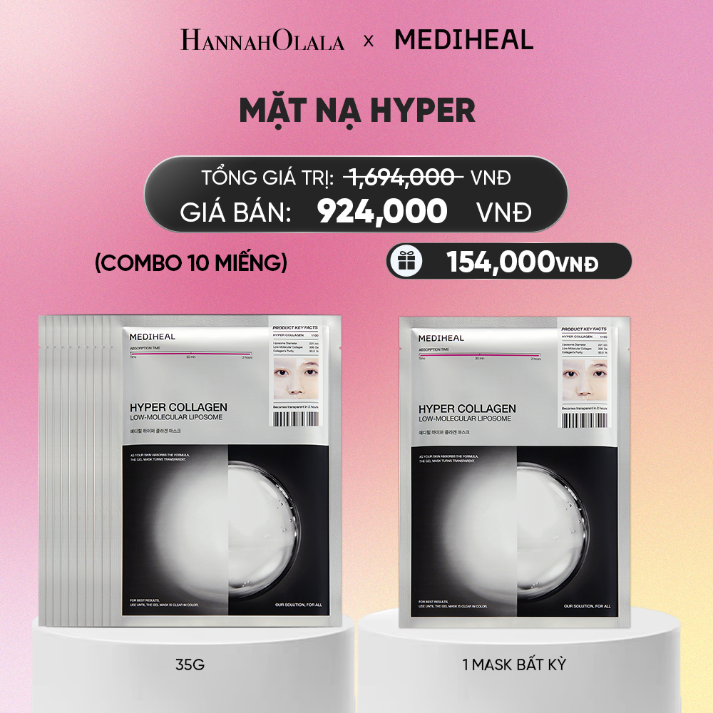  MEDIHEAL MẶT NẠ HYPER MASK 35G (COMBO 10 MIẾNG) BẤT KỲ_A1135 