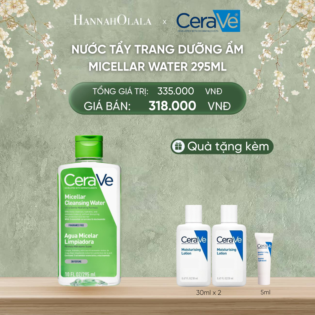  DEAL 6 NƯỚC TẨY TRANG DƯỠNG ẨM MICELLAR WATER 295ML 