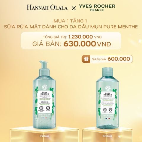  DEAL 6: MUA 1 TẶNG 1 SỮA RỬA MẶT DÀNH CHO DA DẦU MỤN PURE MENTHE
TẶNG NƯỚC TẨY TRANG 