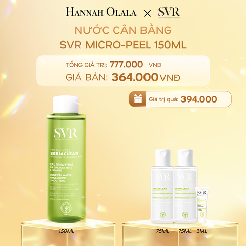  K6_DEAL 06: NƯỚC CÂN BẰNG CHO DA DẦU MỤN SVR MICRO-PEEL 150ML 
