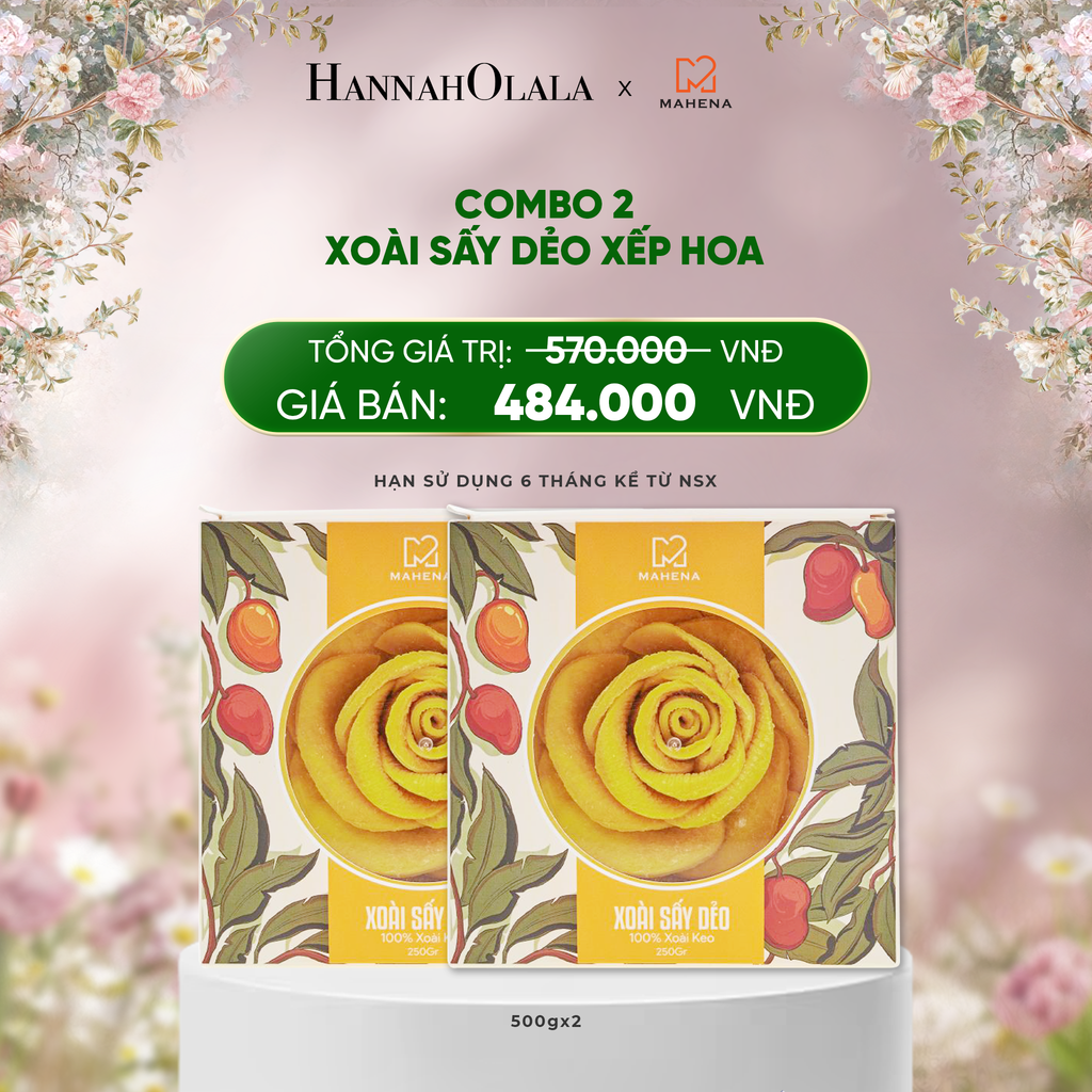  DEAL 6: COMBO 2 XOÀI XẾP HOA 500G 