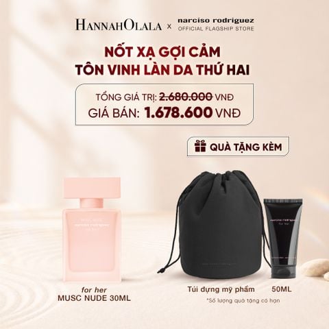  NƯỚC HOA NỮ NARCISO RODRIGUEZ MUSC NUDE EDP 30ML - DEAL 6 