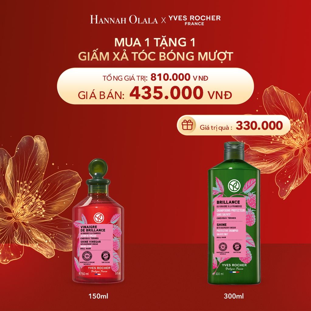  DEAL 9: MUA 1 TẶNG 1 GIẤM XẢ TÓC BÓNG MƯỢT TẶNG DẦU GỘI 