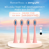  C970_DEAL 6: HỘP 4 ĐẦU BÀN CHẢI ZENYUM SONIC PHIÊN BẢN ÊM DỊU 