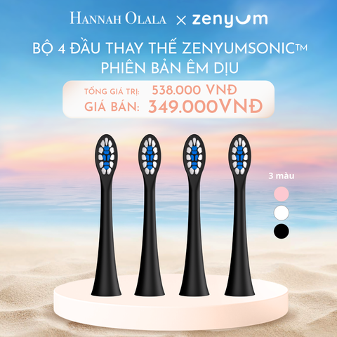  C970_DEAL 6: HỘP 4 ĐẦU BÀN CHẢI ZENYUM SONIC PHIÊN BẢN ÊM DỊU 
