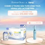  C689_DEAL 7: COMBO 2 THÙNG SỮA TƯƠI CÔNG THỨC VARNA LIFE LACTOSE FREE (24 HỘP X 200ML) 