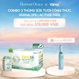  C689_DEAL 7: COMBO 2 THÙNG SỮA TƯƠI CÔNG THỨC VARNA LIFE LACTOSE FREE (24 HỘP X 200ML) 